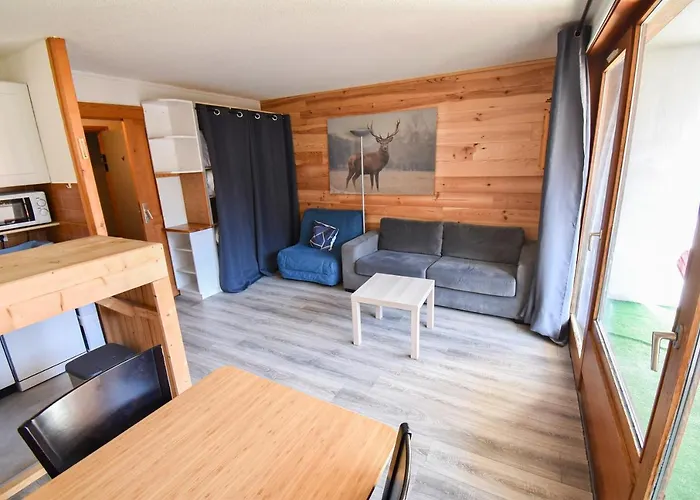 L\'Enchalpe, Grand Et Lumineux Studio Avec Coin Montagne 5 Personnes, 60M Des Pistes, Piscine Couverte, Wifi, Grand Balcon Expo Est, Draps Non Compris