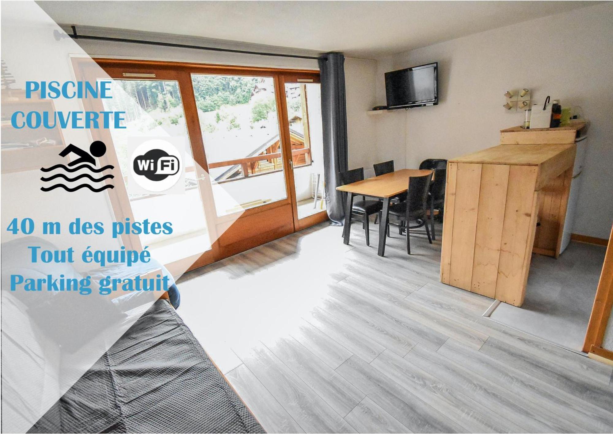 L'enchalpe, Grand Et Lumineux Avec Coin Montagne 5 Personnes, 60m Des Pistes, Piscine Couverte, Wifi, Grand Balcon Expo Est, Draps Non Compris Apartment Saint-Jean-dʼAulps